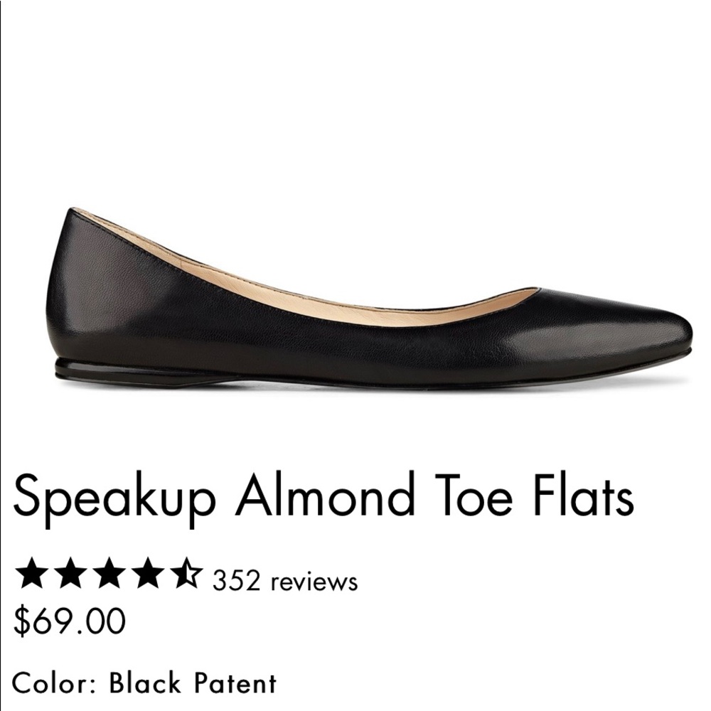 Nine West Black Flats